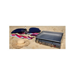 PLANCHA GAZ 2 FEUX BAILA TOUT INOX